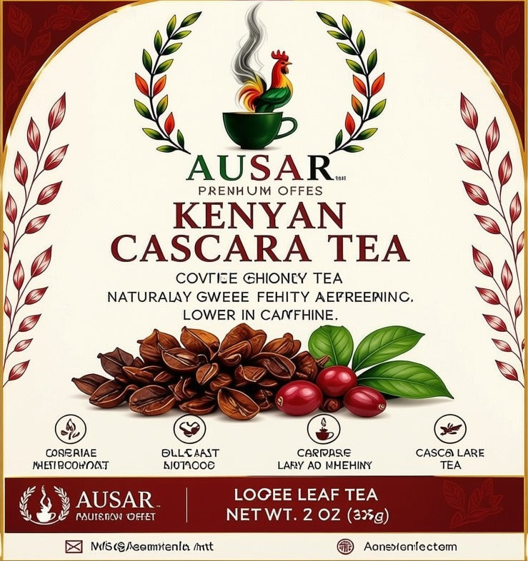 Ausar Cascara Tea 1oz — Rare Kenyan Ceremonial Tea