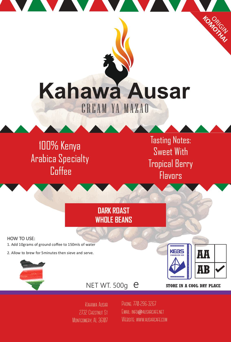 Ausar Dark Roast — Grade AA Kenyan Coffee