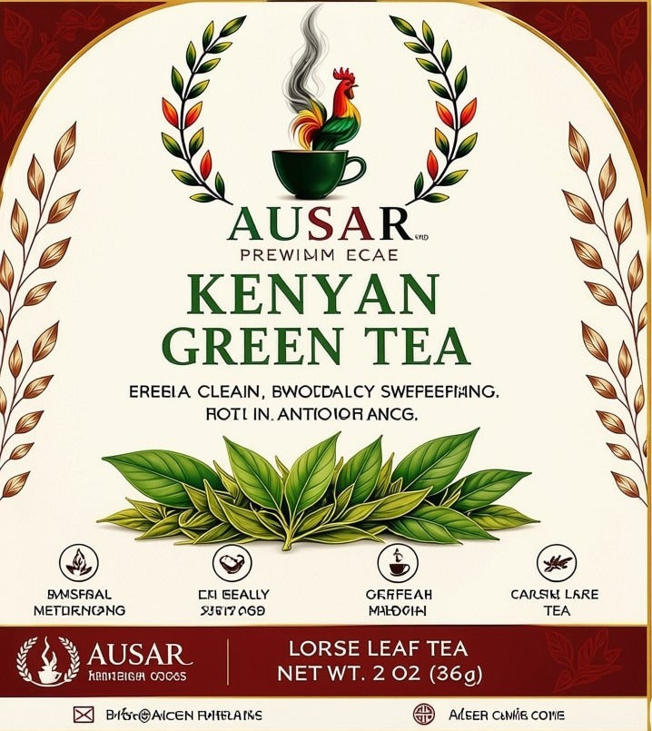 Ausar Green Tea 1oz — Rare Kenyan Ceremonial Tea