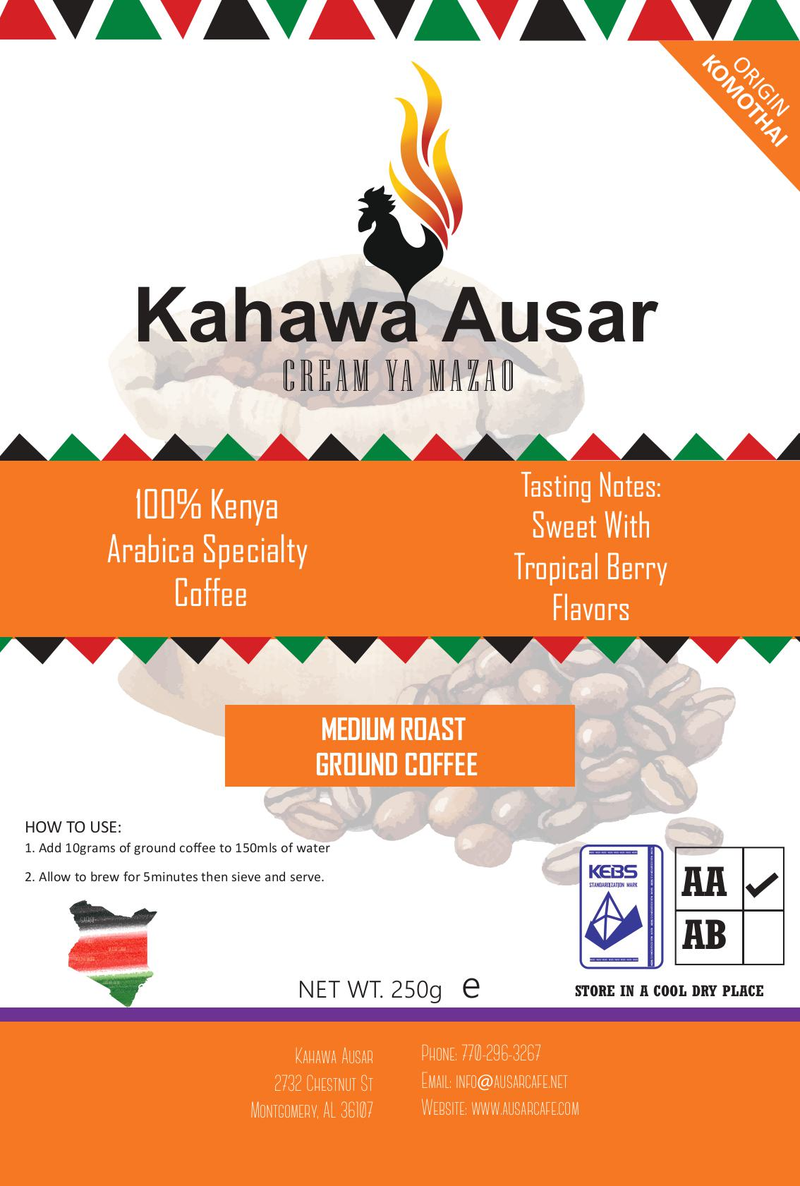 Ausar Medium Roast — Grade AA Kenyan Coffee